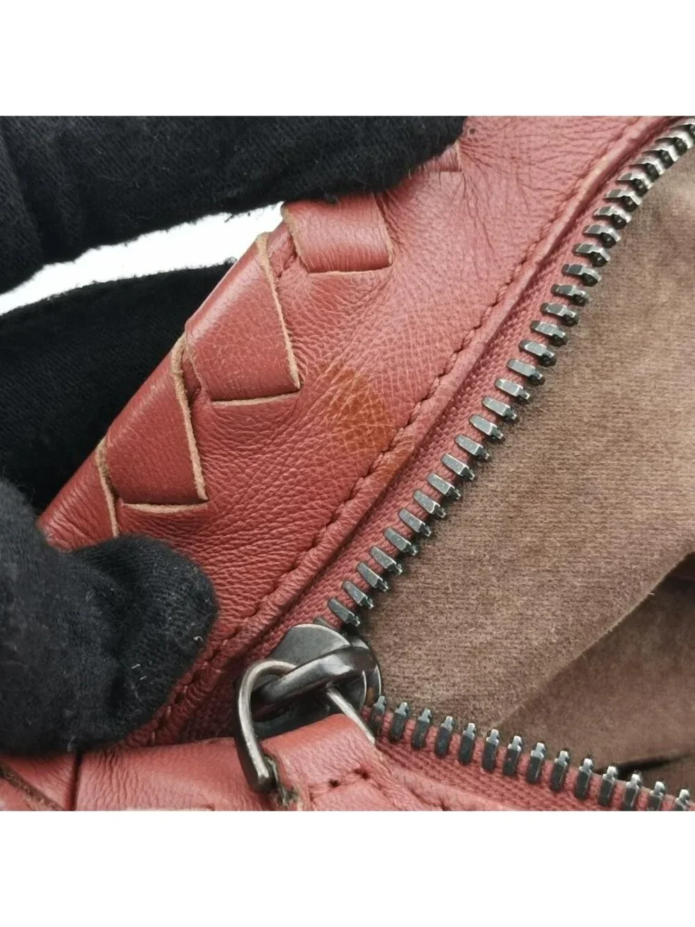 Bottega Veneta Intrecciato Pink Lambskin Handbag